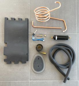 Kit de remplacement avec tuyaux et isolation du compresseur