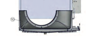 Couronne de débit inférieure complète 406-408