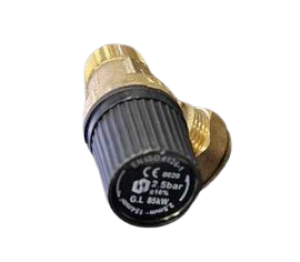 Soupape de sécurité R20 filetage extérieur x bague de serrage 22mm, 2,5bar