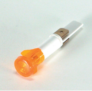Feu clignotant, rond, orange avec épingle