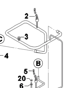 003C. Valve grattoir u tuyau 922Bx3