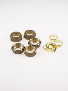 Ecrou Ø22 avec bague de serrage le paquet de 5